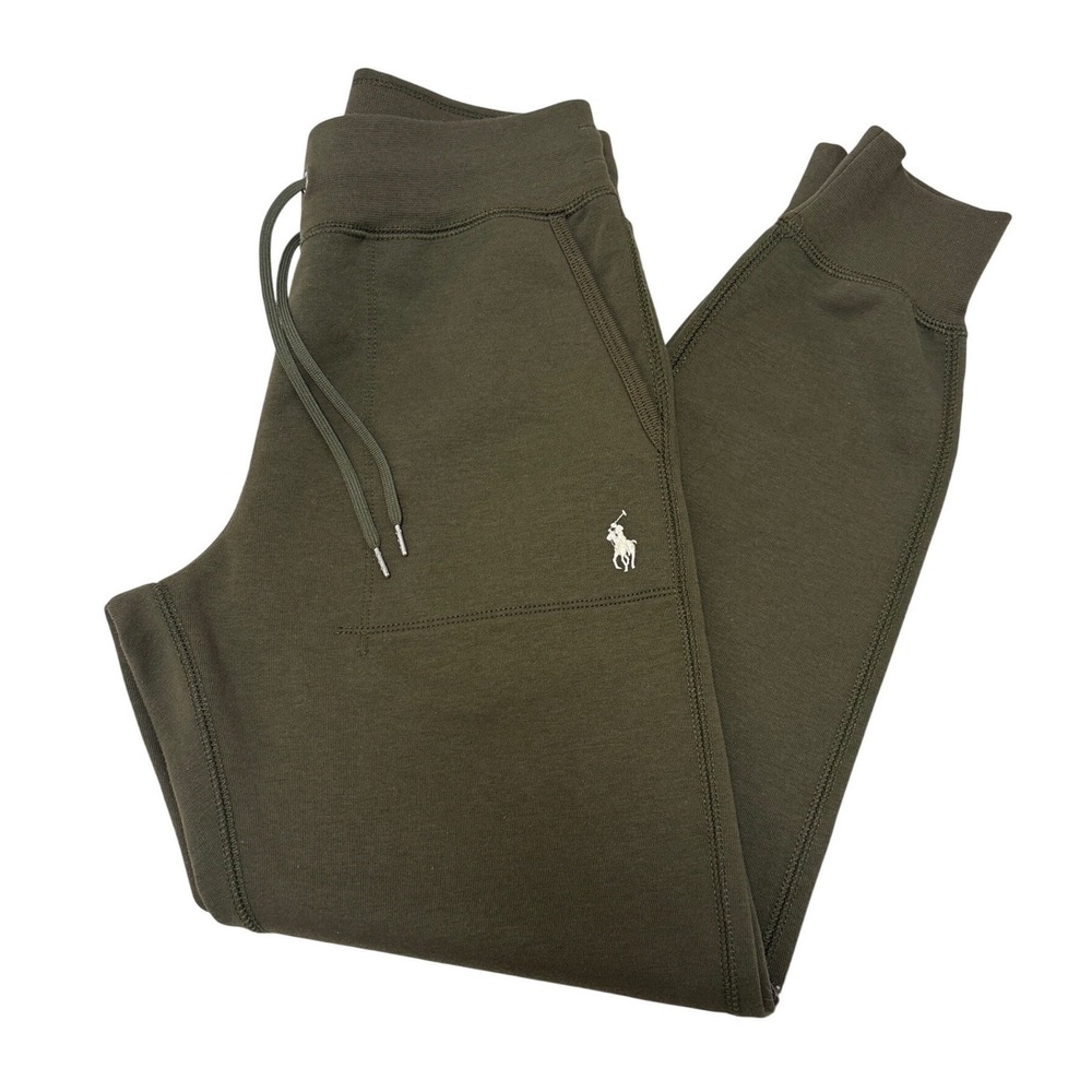 Polo Ralph Lauren Womens Olive Green Tapered Jogger Sweatpants Small RN41381